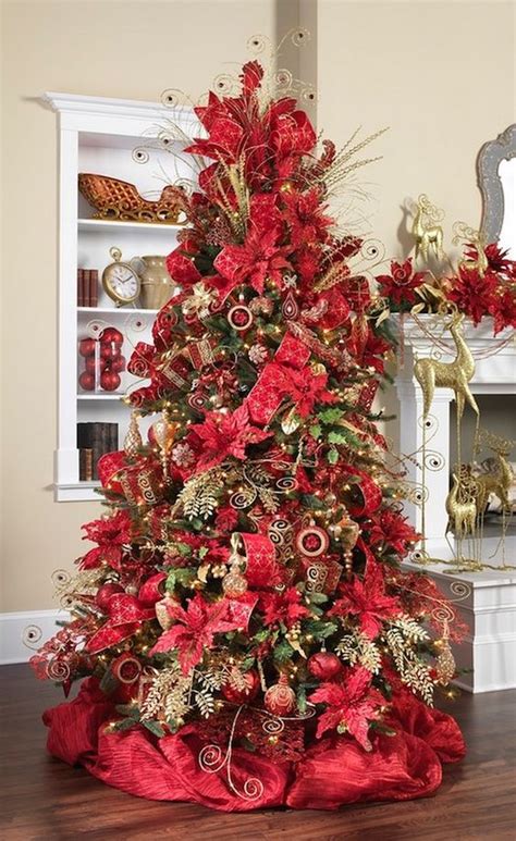 10 Red Christmas Tree Decoration Ideas