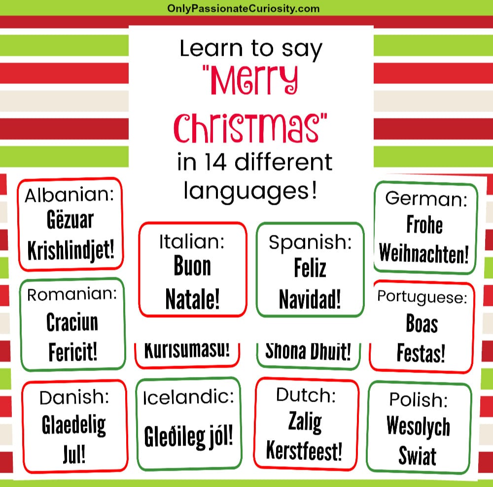 10 Ways To Say Merry Christmas In Different Languages