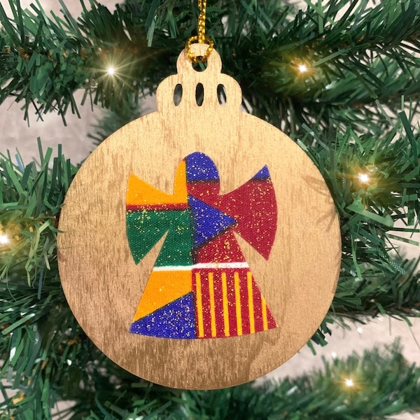 Kente Christmas Tree Ornaments Ideas