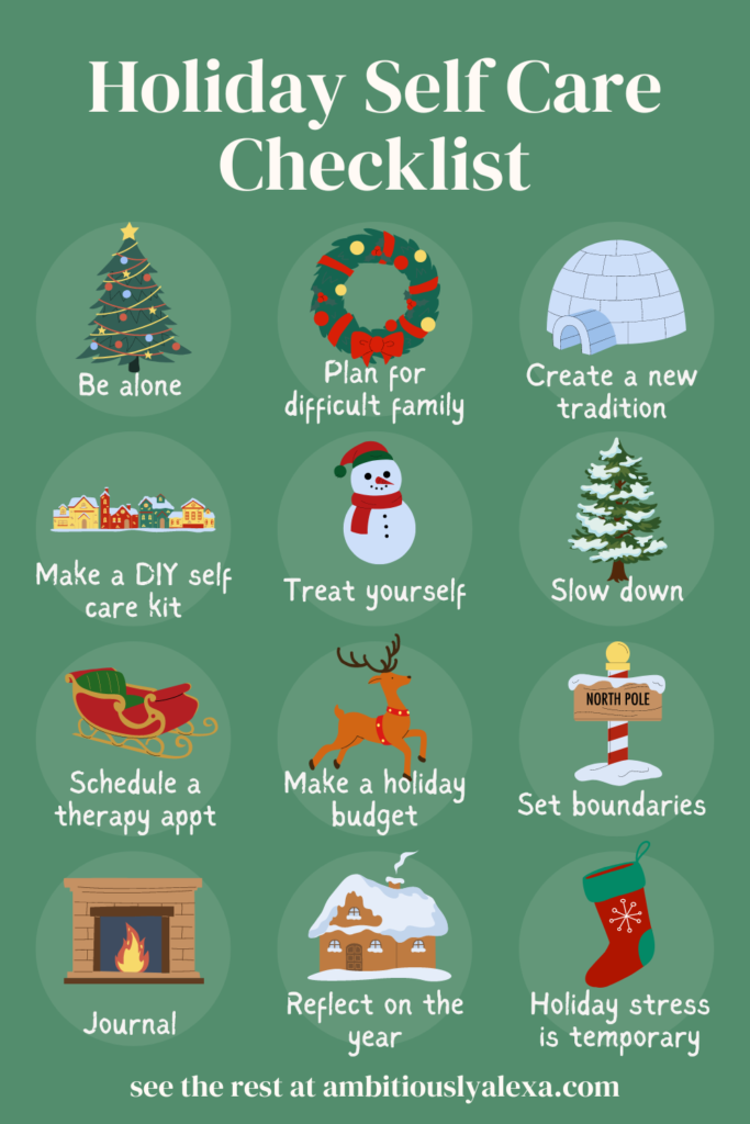 Holiday self-care ideas