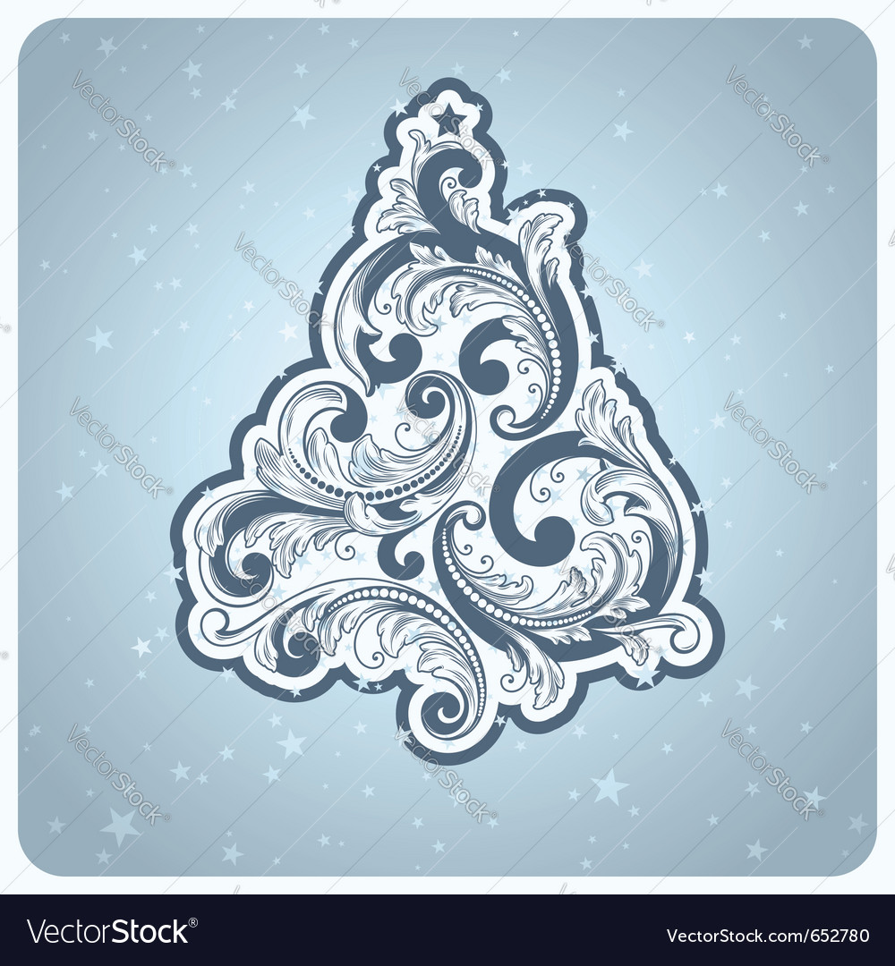 Baroque Christmas Tree Design