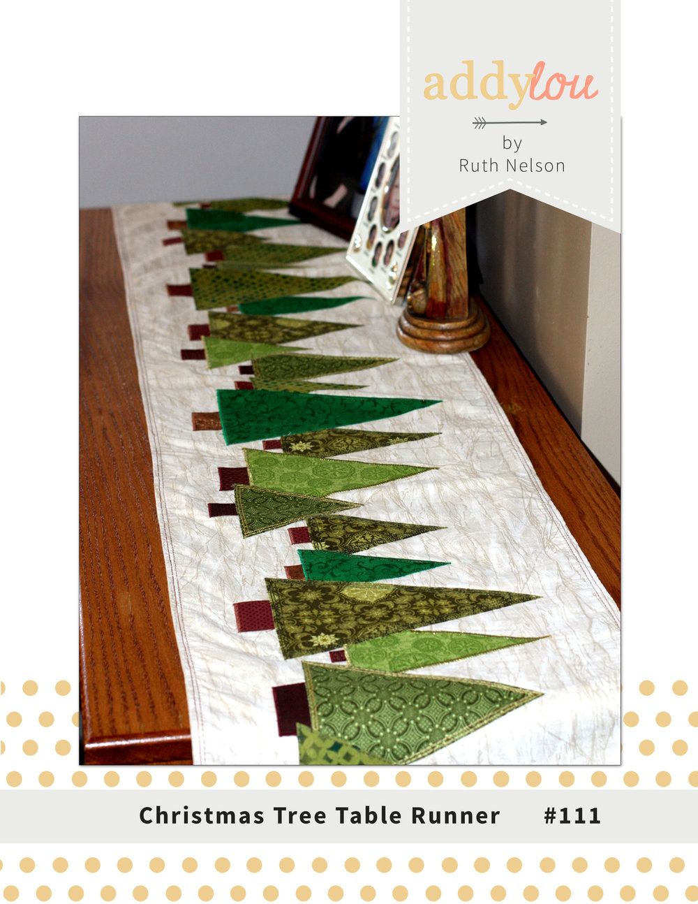 Kente Christmas Tree Table Runner Ideas