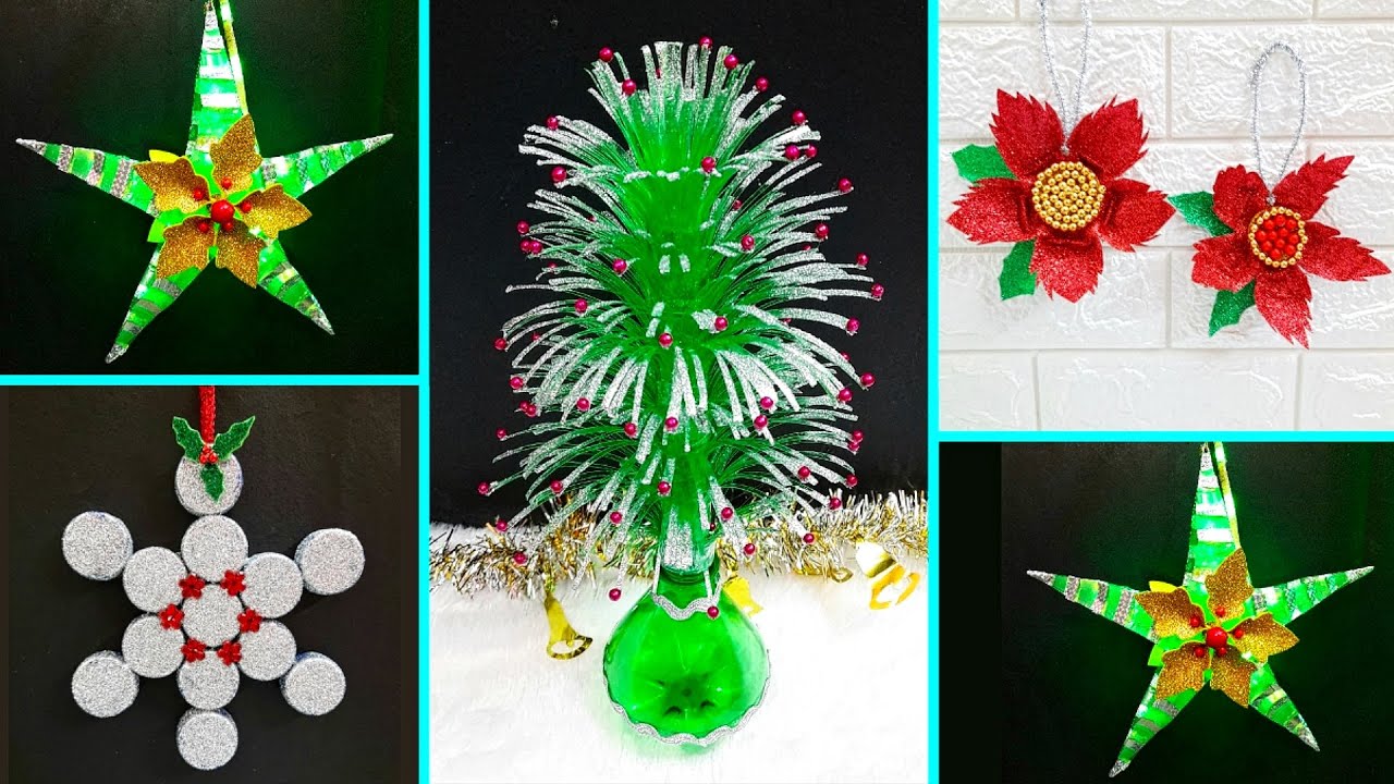 Recycled Material Christmas Ornaments