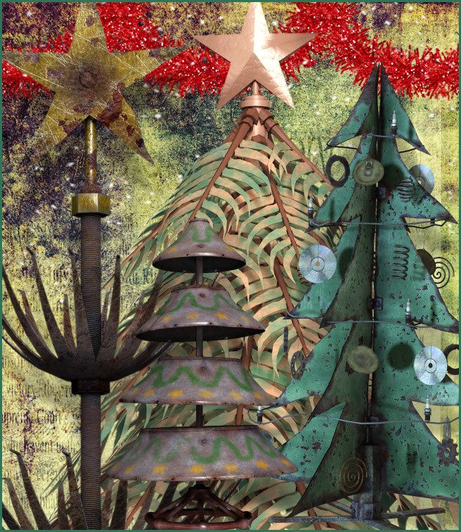 Steampunk Wonderland Christmas Tree