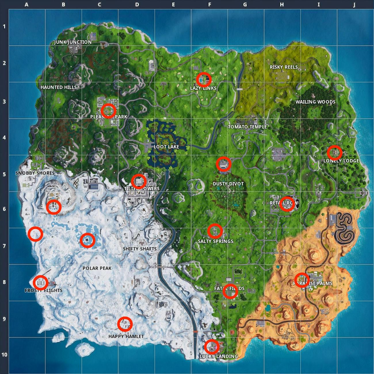 5 Fortnite Holiday Christmas Trees Locations