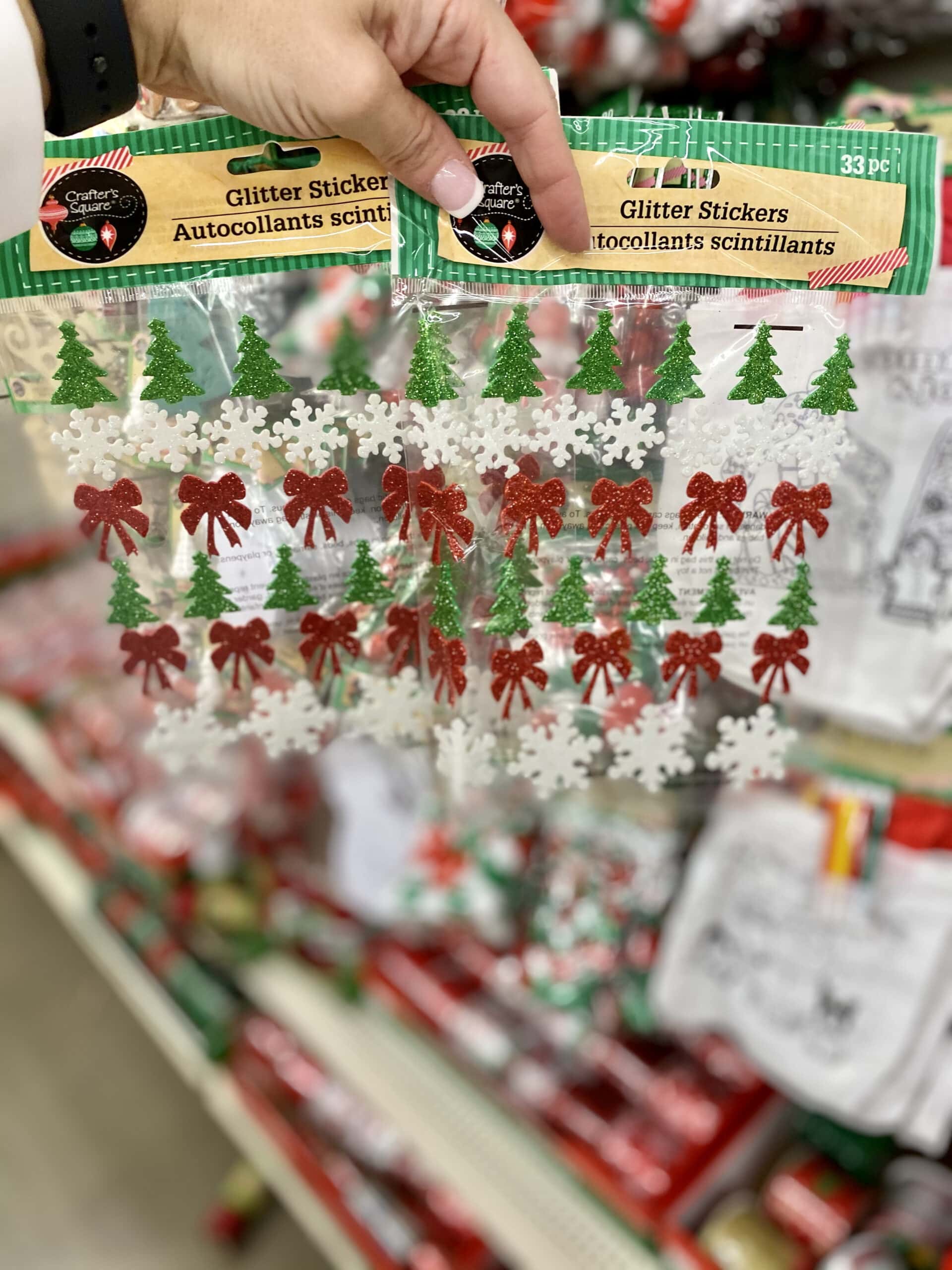 5 Ways To Decorate With Christmas Stickers From Dollar Tree