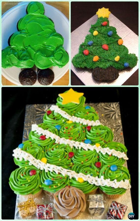 5 Ways To Make Christmas Tree Pull Apart Cupcakes