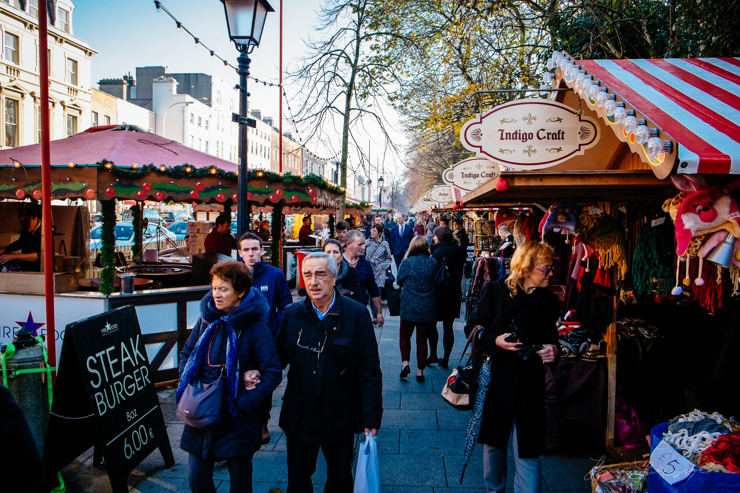 Dublin Christmas Market Atmosphere