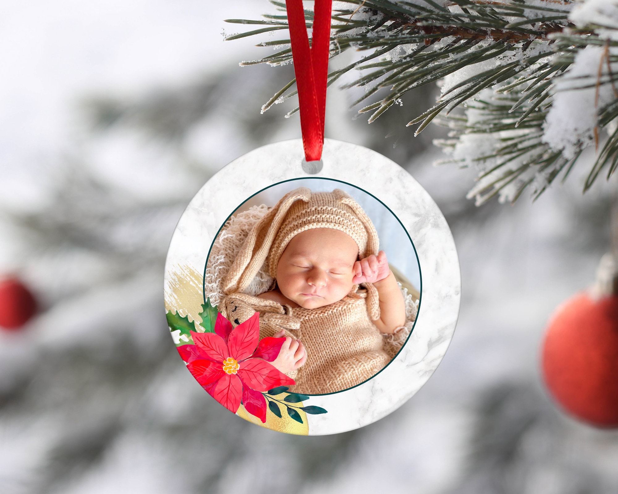 Personalized Photo Christmas Ornaments