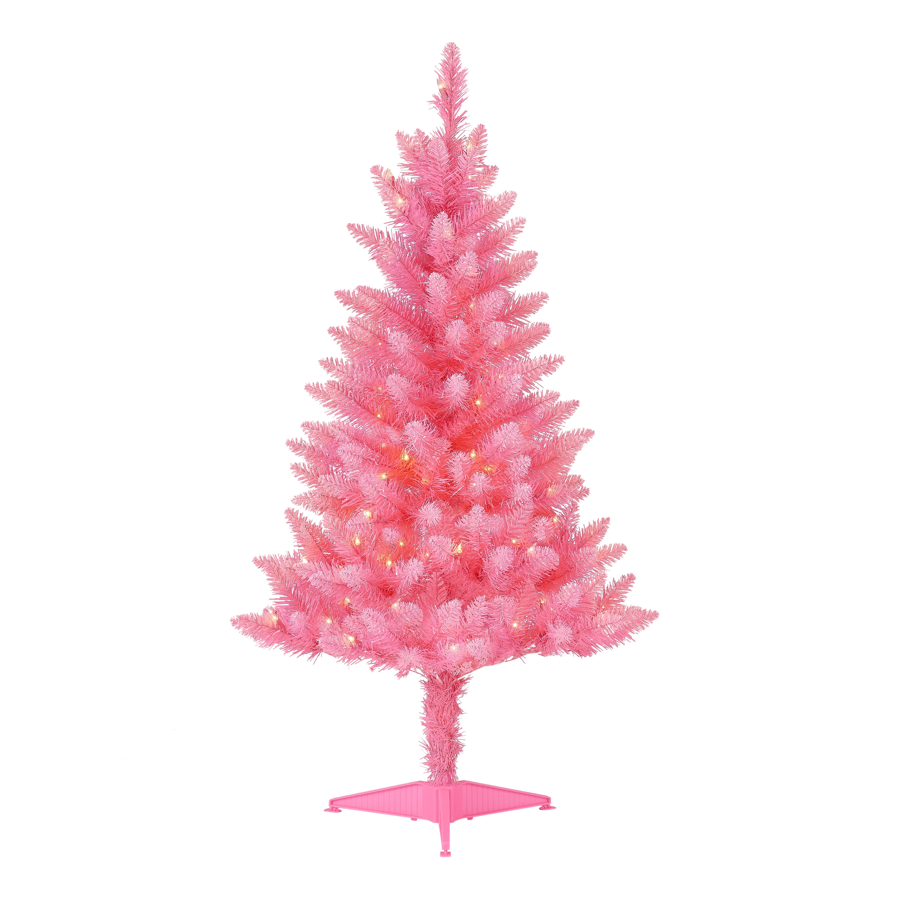 Pink Pre-Lit Christmas Tree Photos