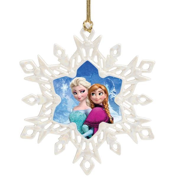 Anna and Elsa's Snowflake Ornaments