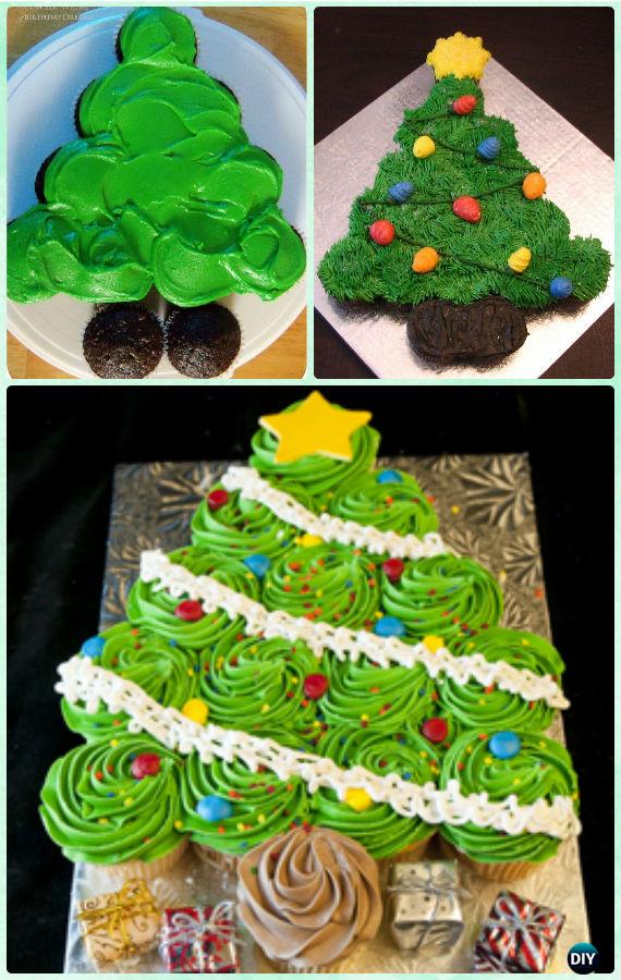 Christmas Tree Cupcakes Design Pull-Apart