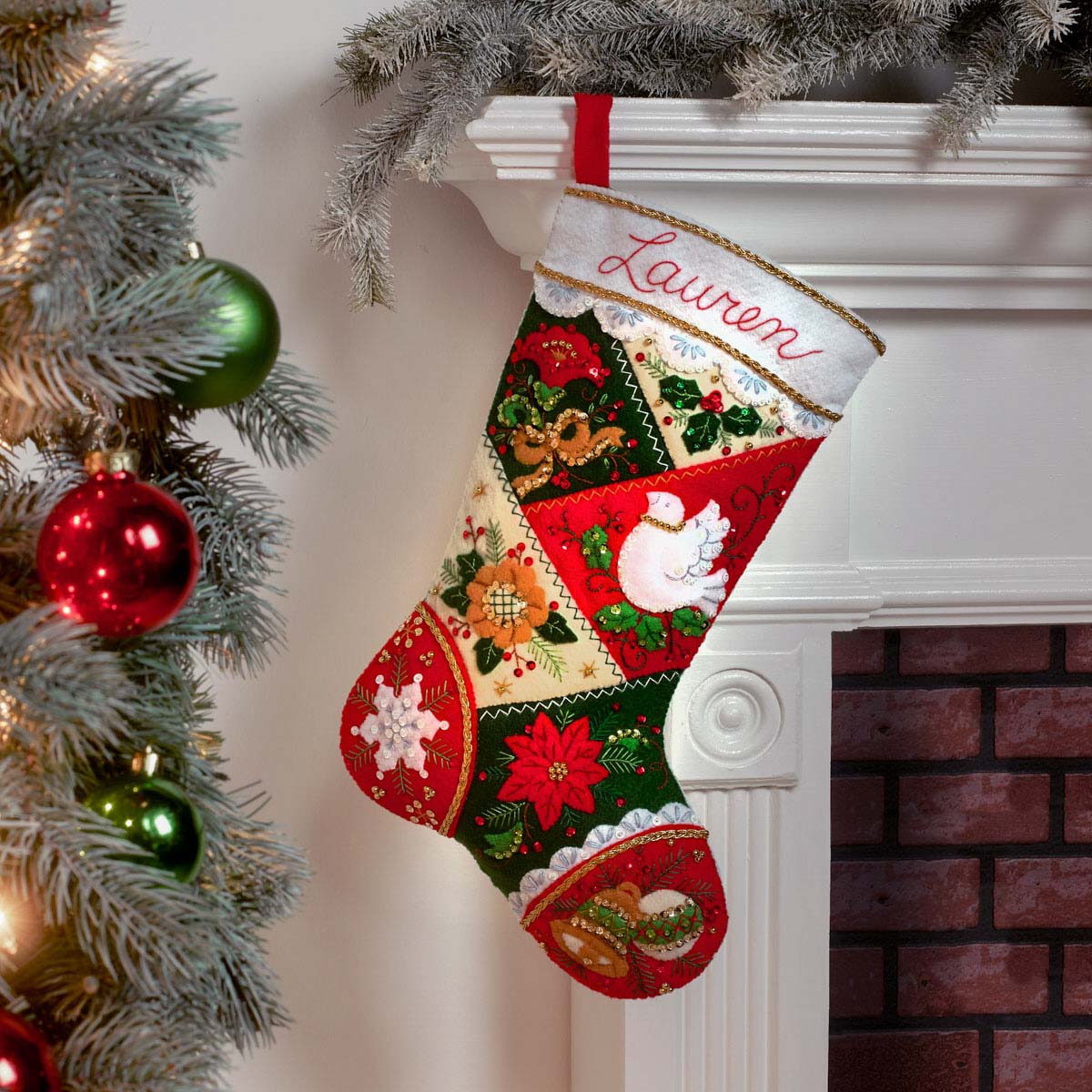 Appliqué Christmas Stockings