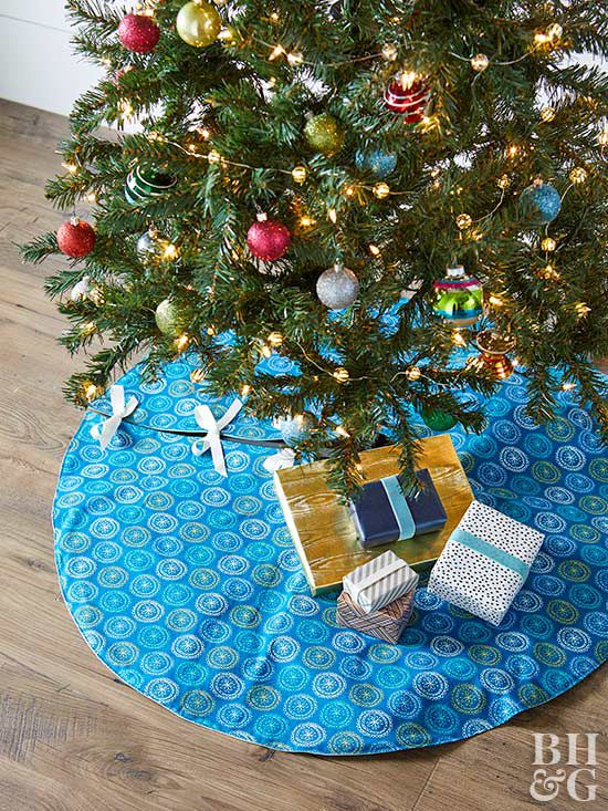 Blue Christmas Tree Skirt Ideas