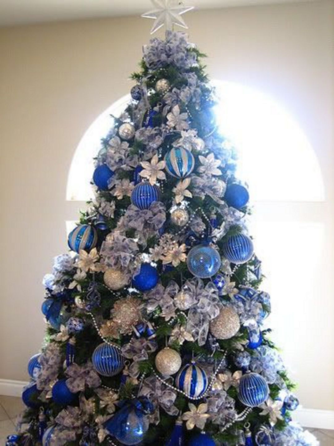 Blue and Silver Christmas Tree