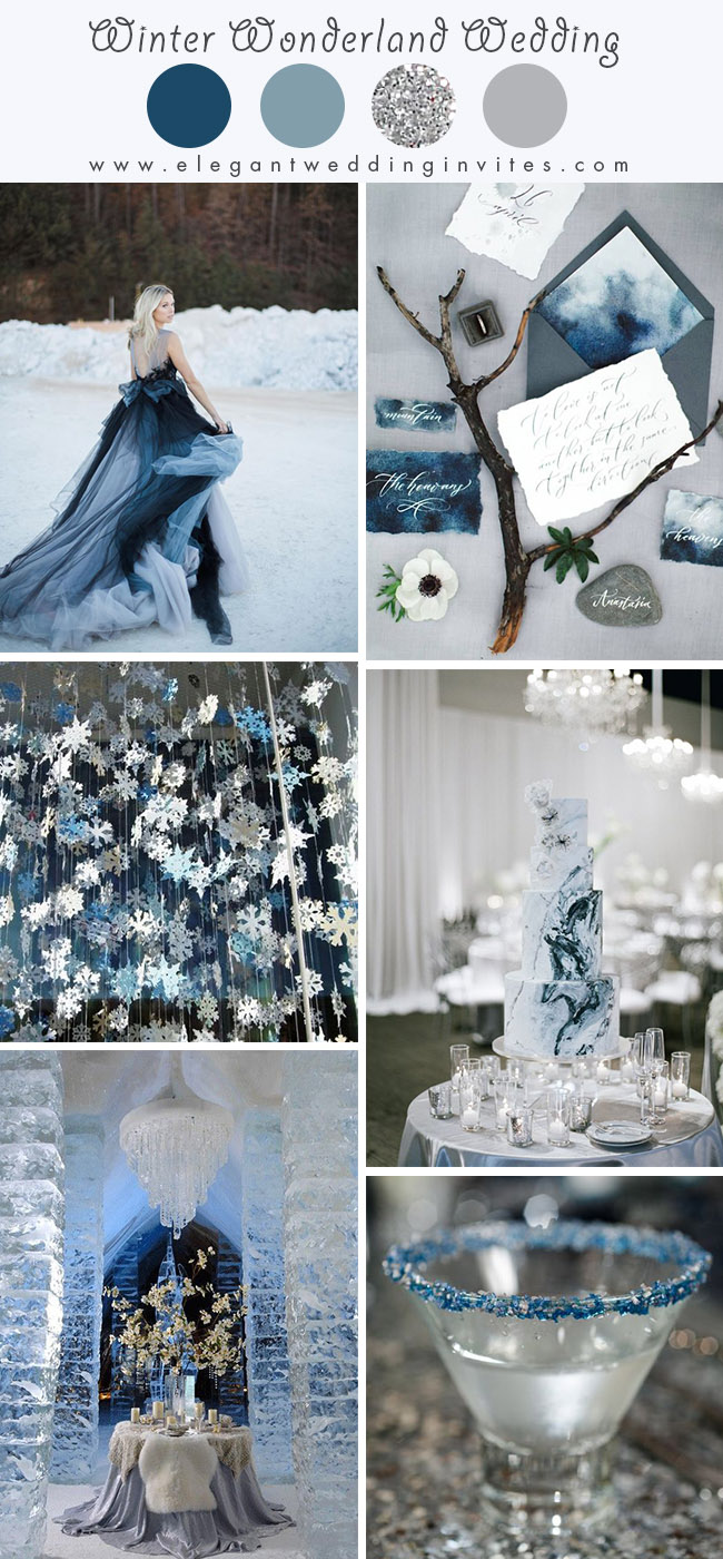 Blue and Silver Winter Wonderland