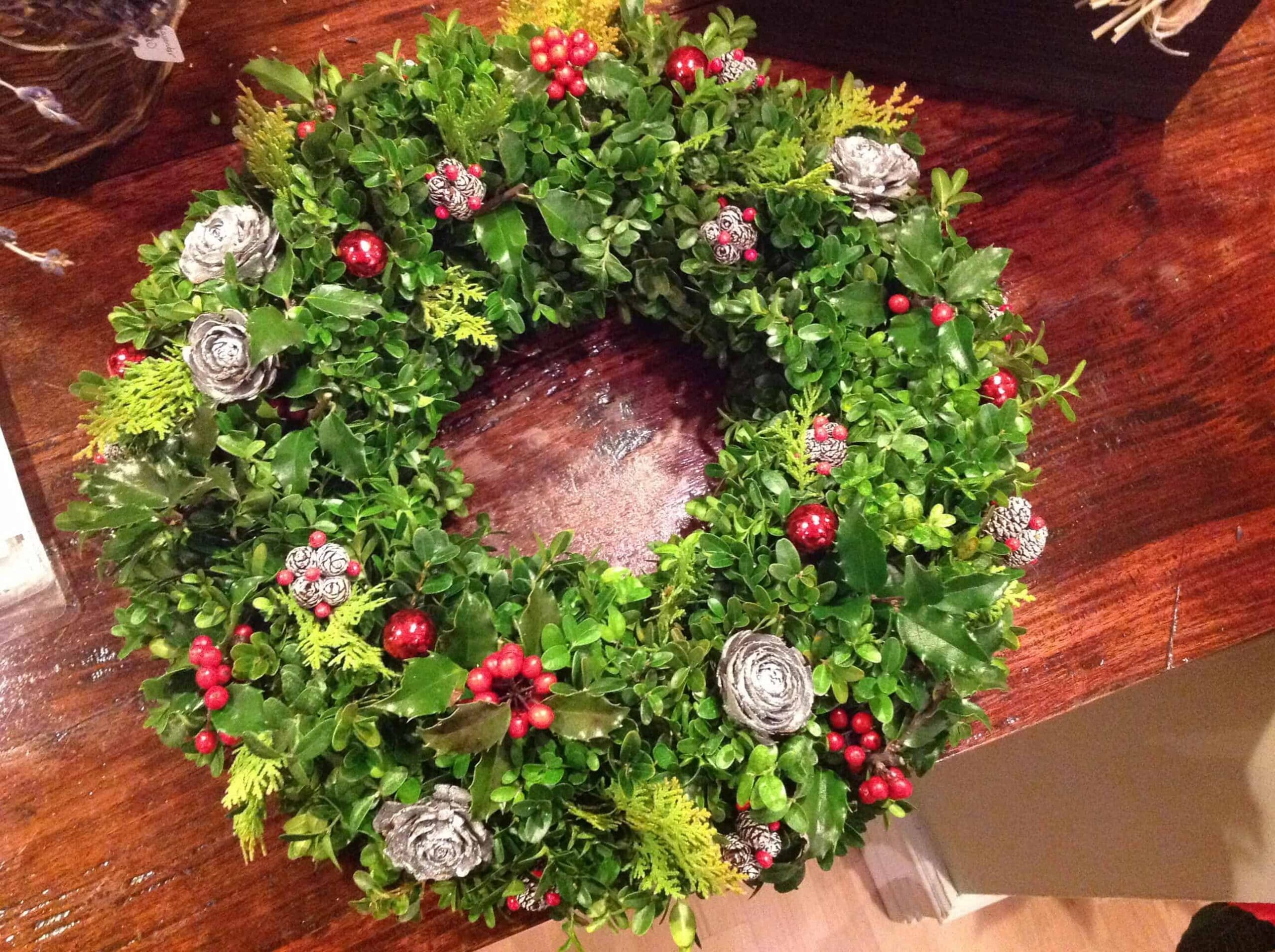 Boxwood Christmas Wreath