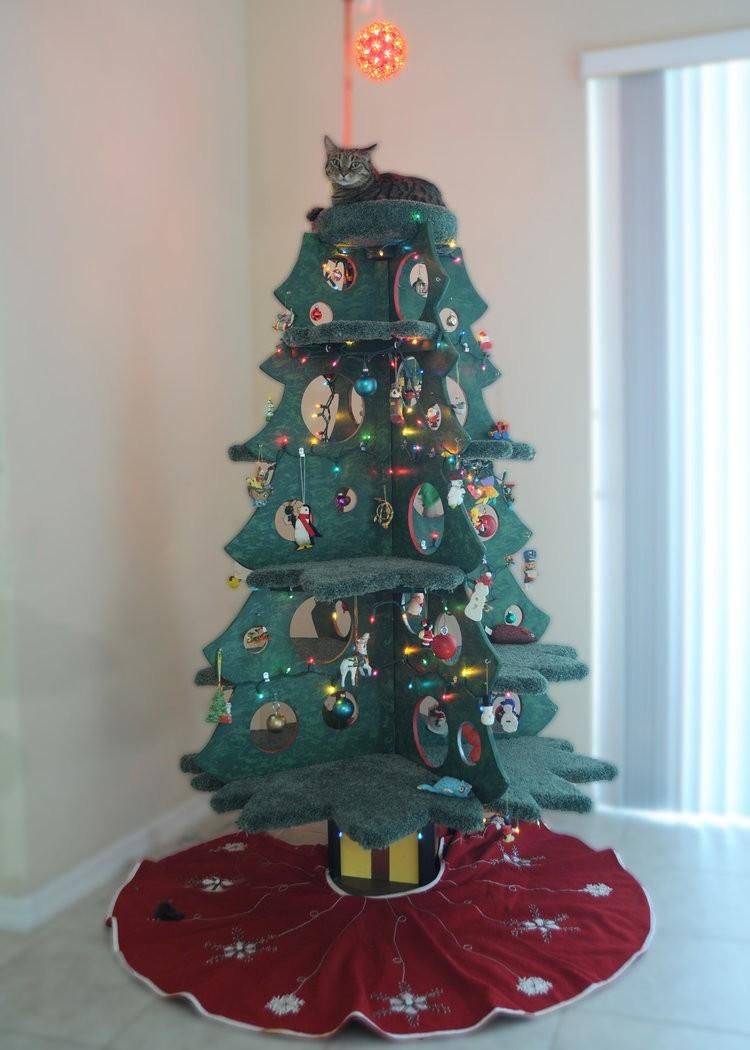 Cat Christmas Tree DIY