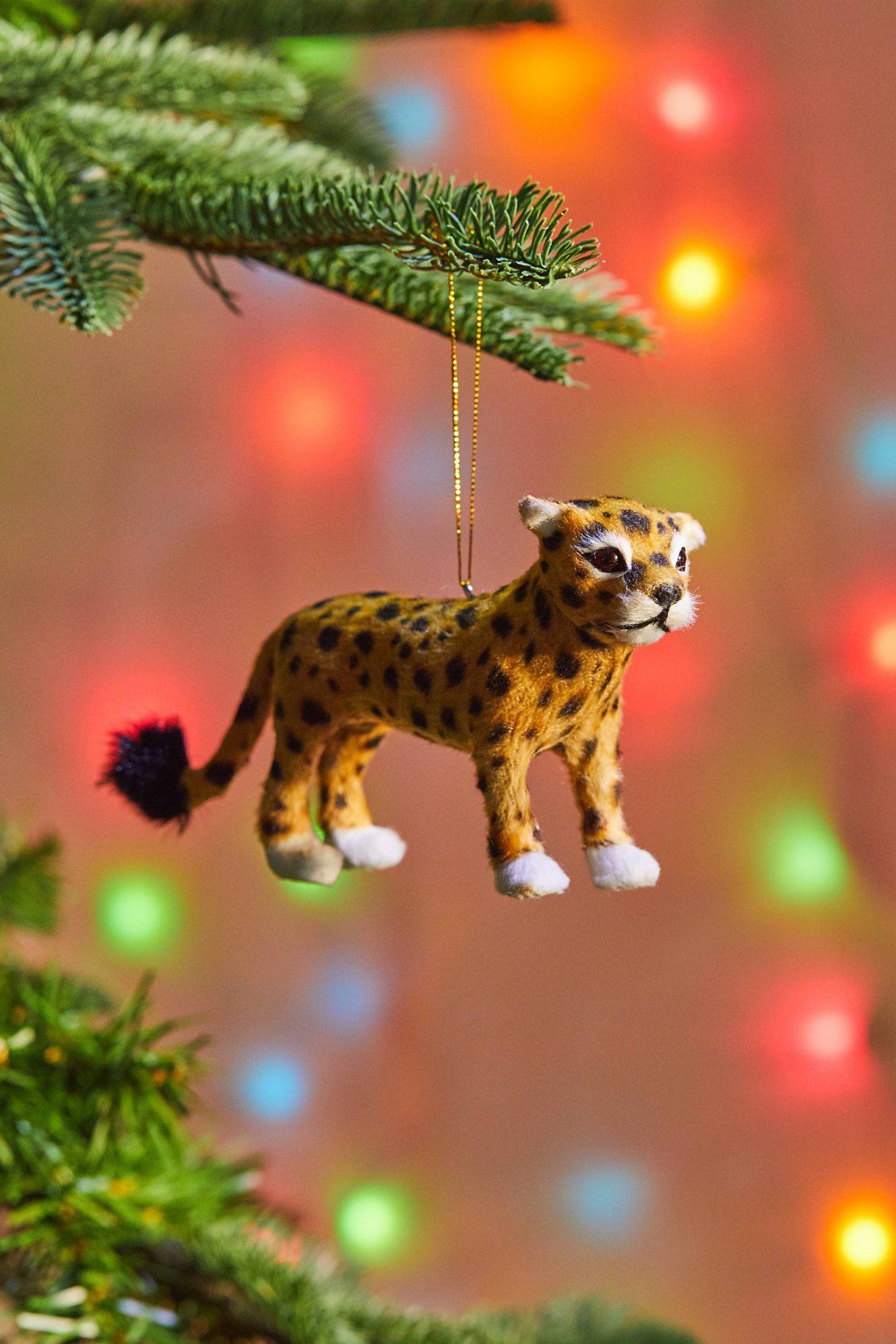 Cheetah Christmas Ornament