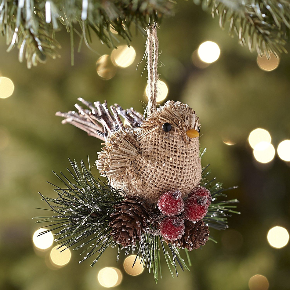 Christmas Bird Tree Ornaments