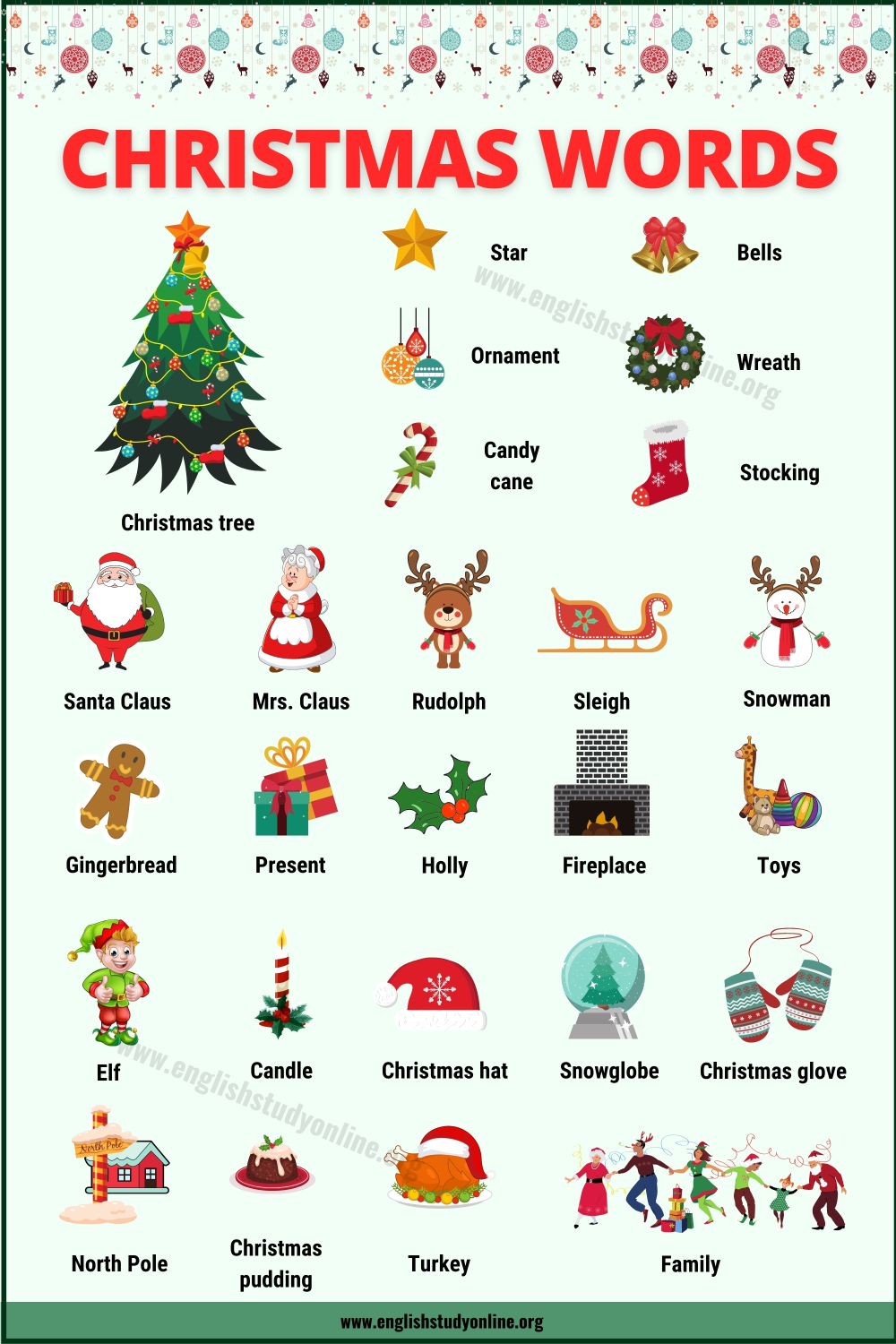 Christmas Holiday Words List For A Joyful Season