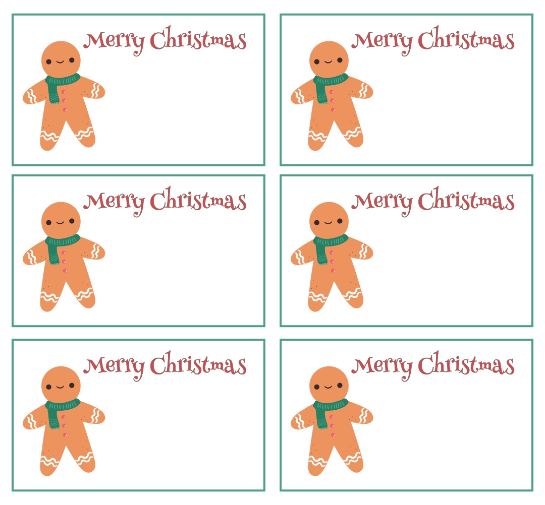 Christmas Name Tag Printables