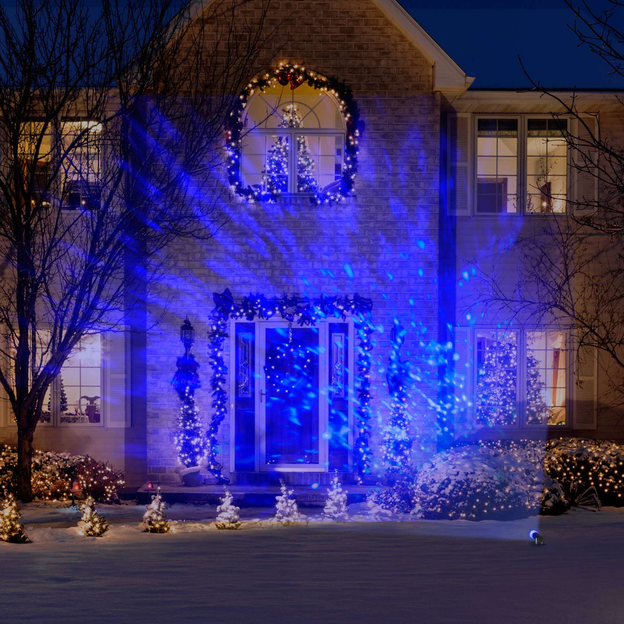 Christmas Tree Light Projection