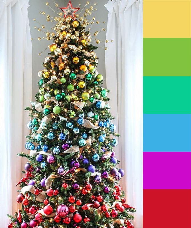 Christmas Tree Lights Color Scheme