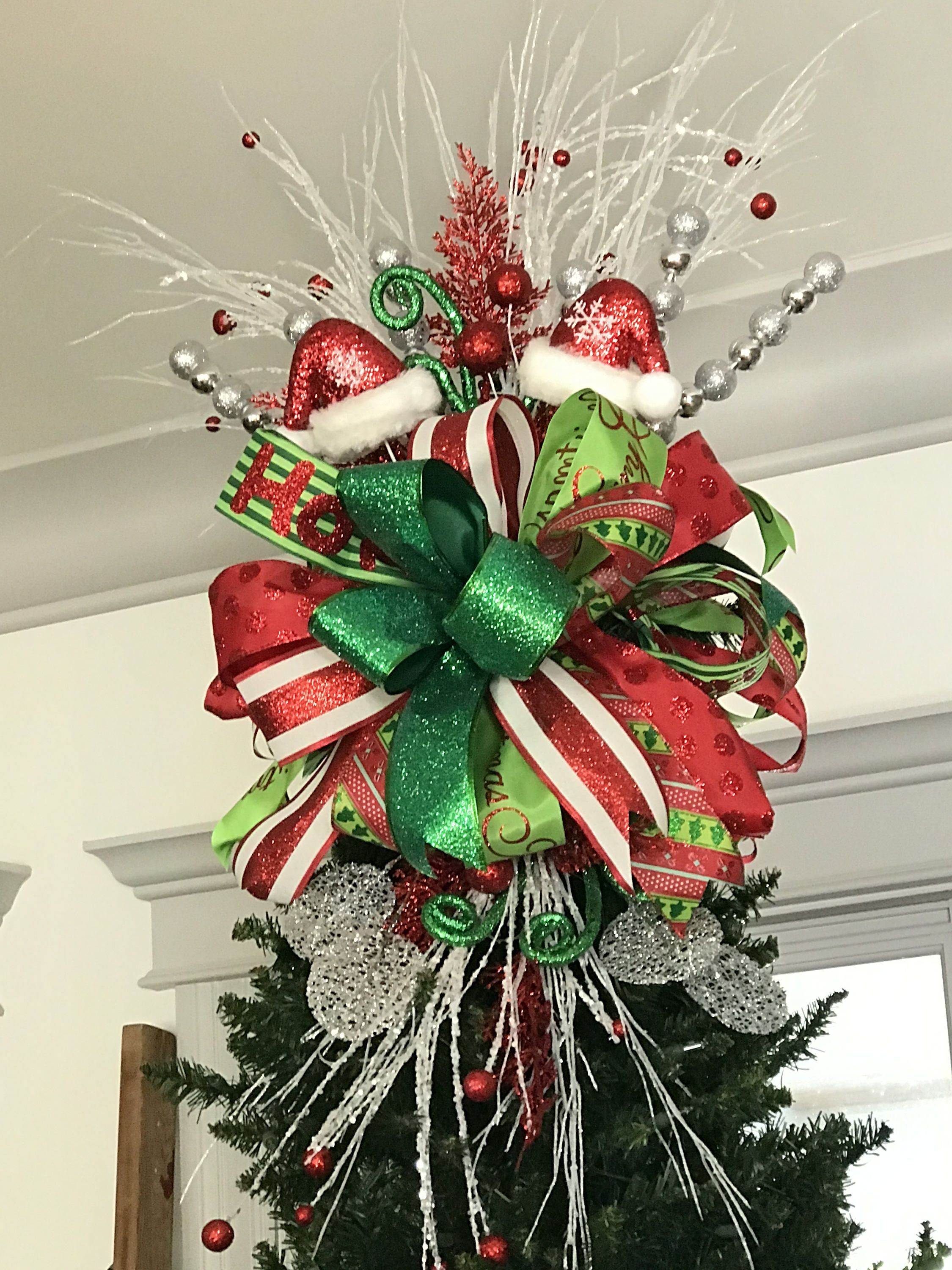 Christmas Tree Ribbon Tree Topper