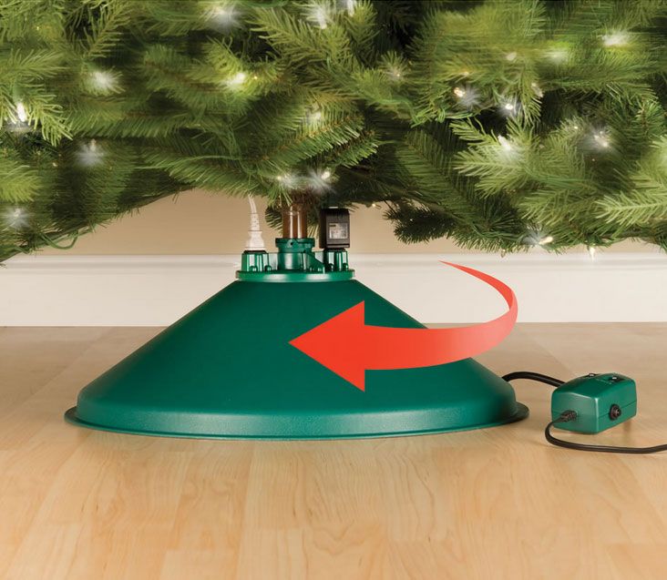 Christmas Tree Stand Rotating Ideas