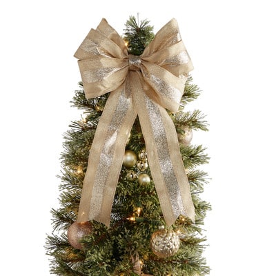 Clear Ribbon Tree Topper