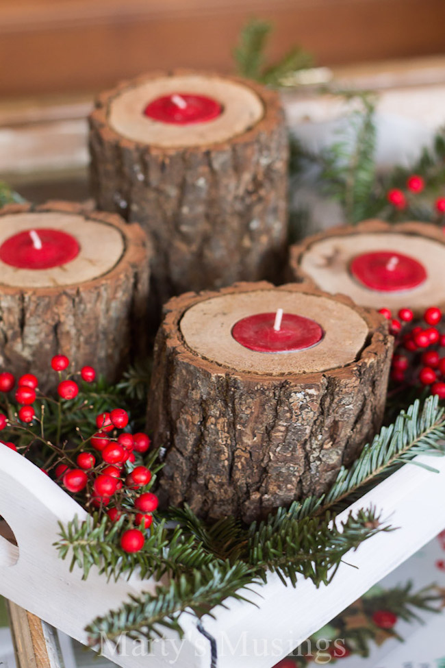 DIY Christmas Candle Holder