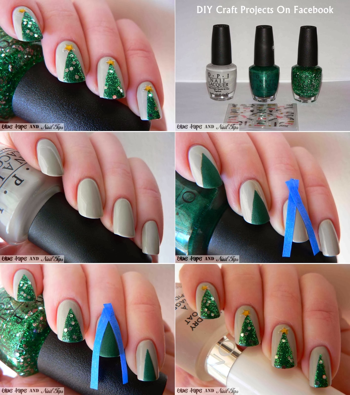 DIY Christmas Nail Designs