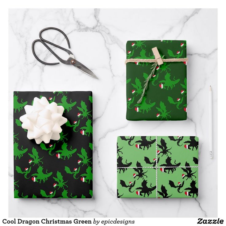 Dragon Christmas Gift Wrap