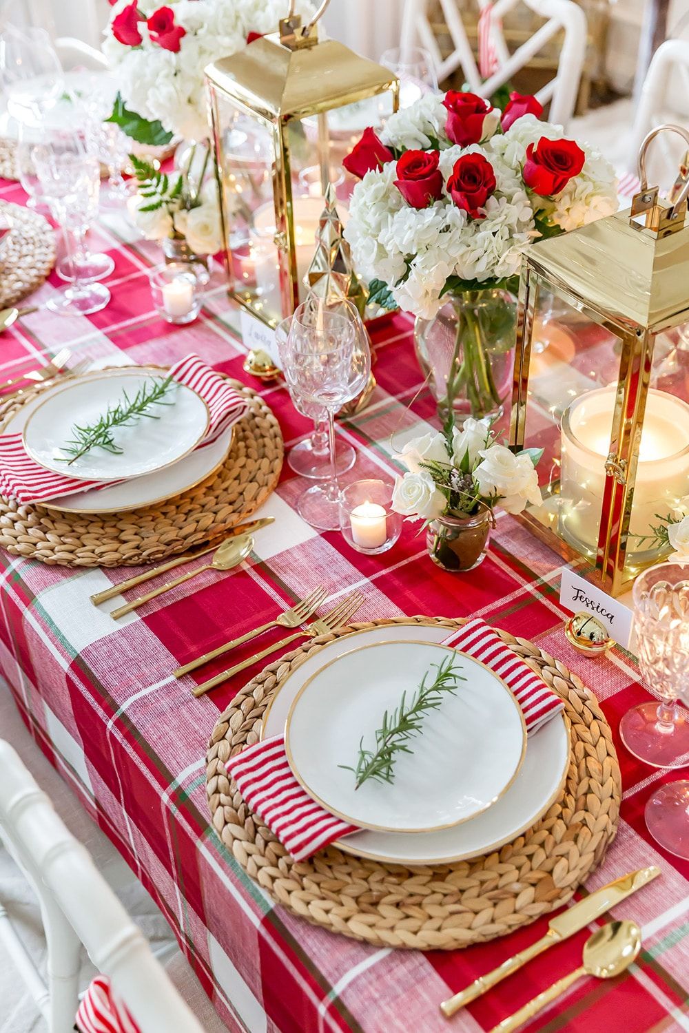 Festive Holiday Table Centerpiece