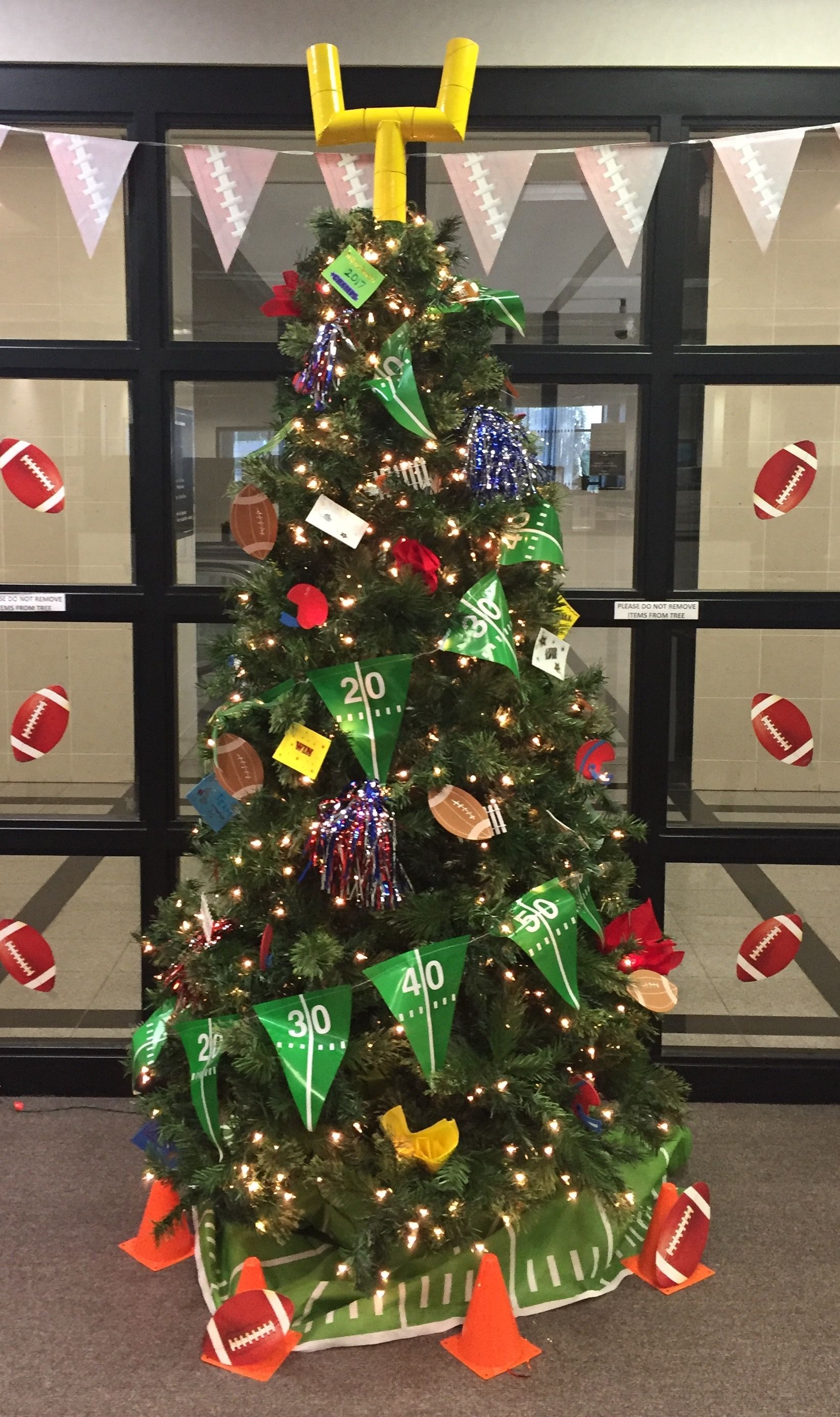 Football Team Christmas Tree