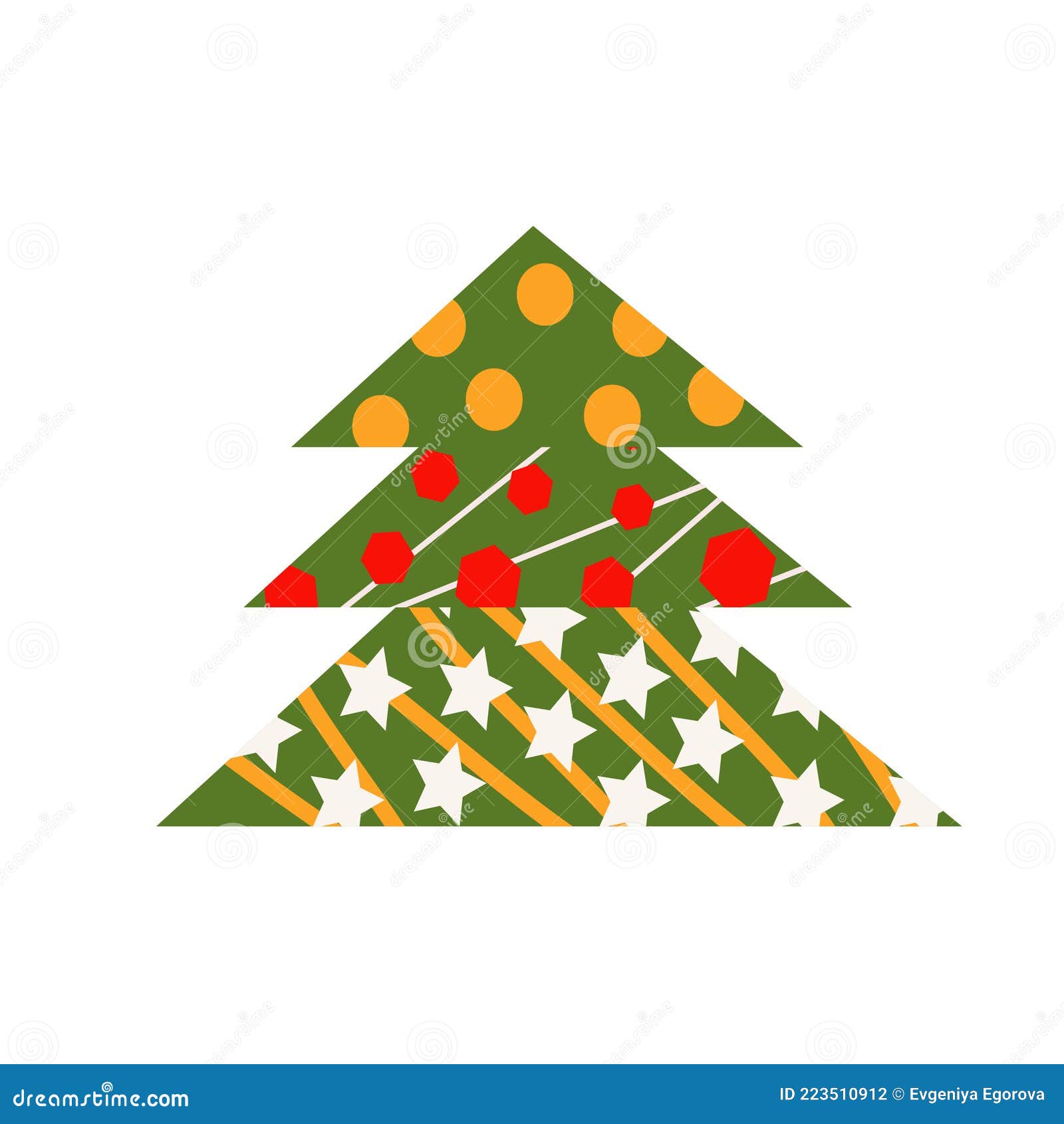 Geometric Pattern Christmas Tree