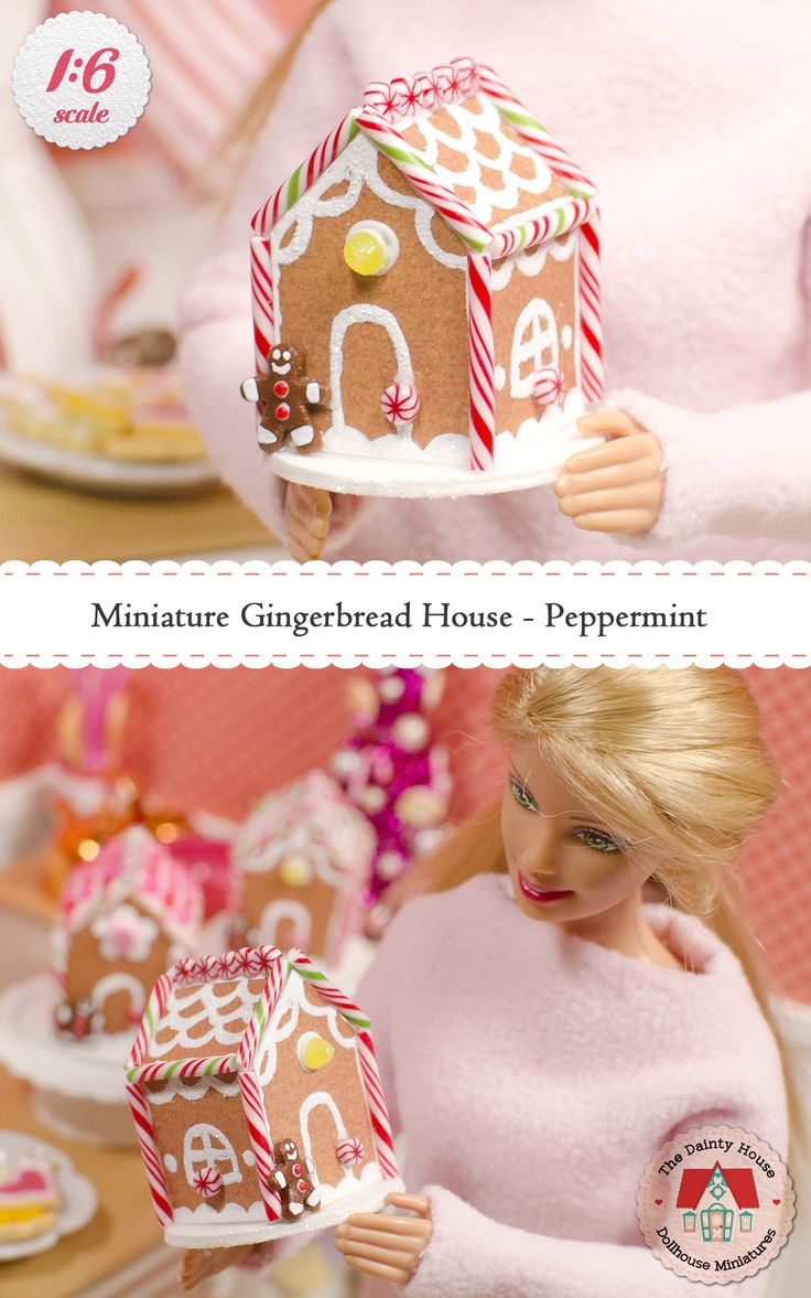 Gingerbread House Christmas Barbie Ornament