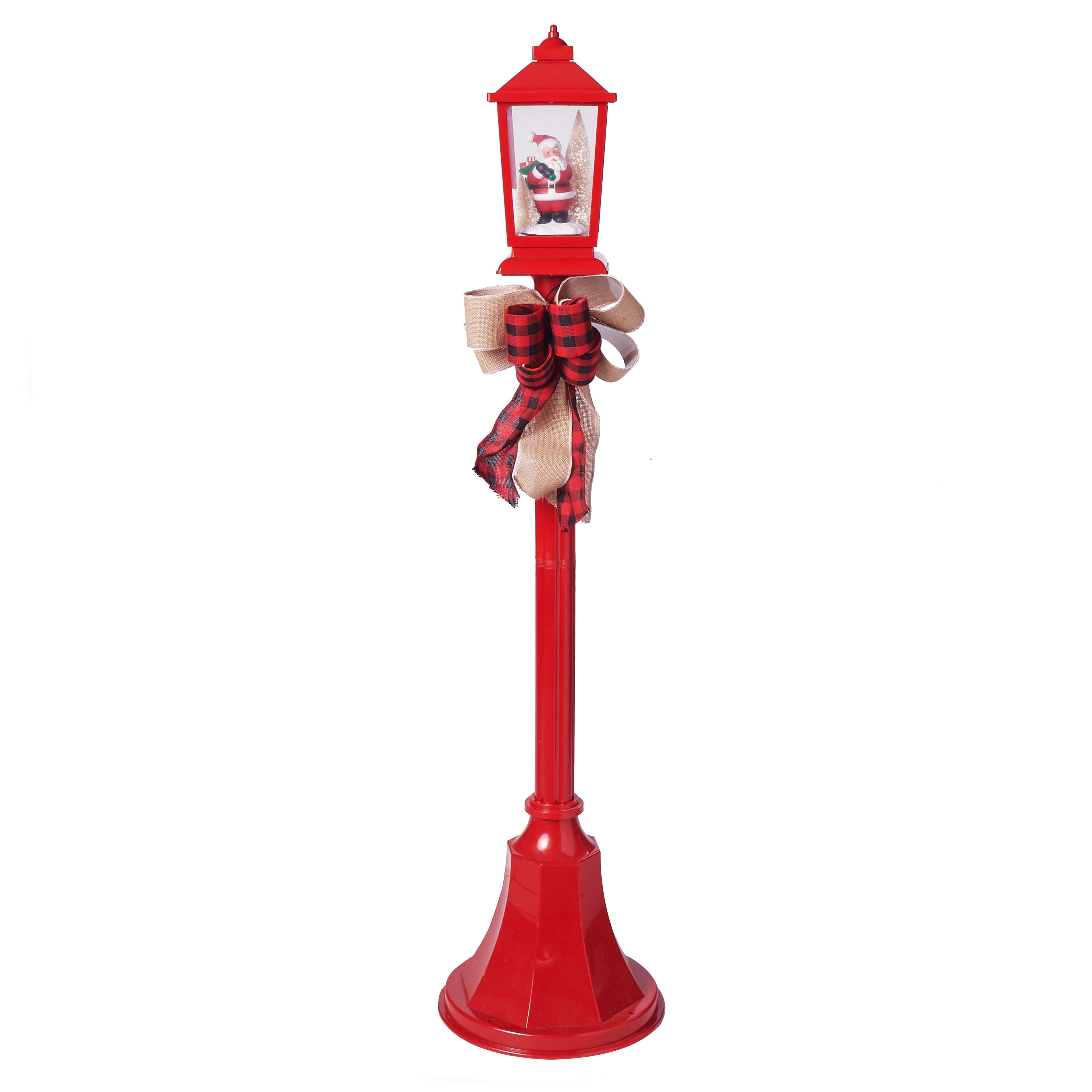 Holiday Time LED Christmas Snowing Lamp Post