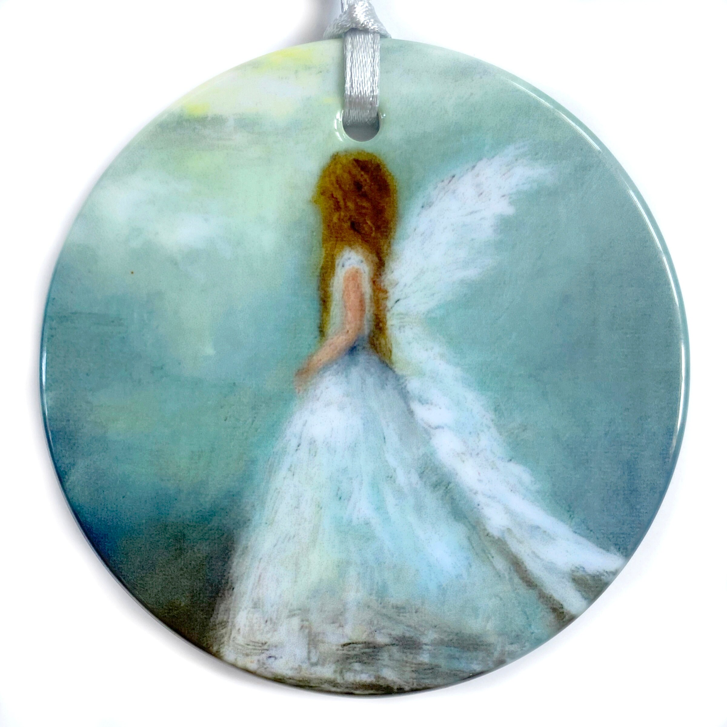 A hope and renewal angel ornament