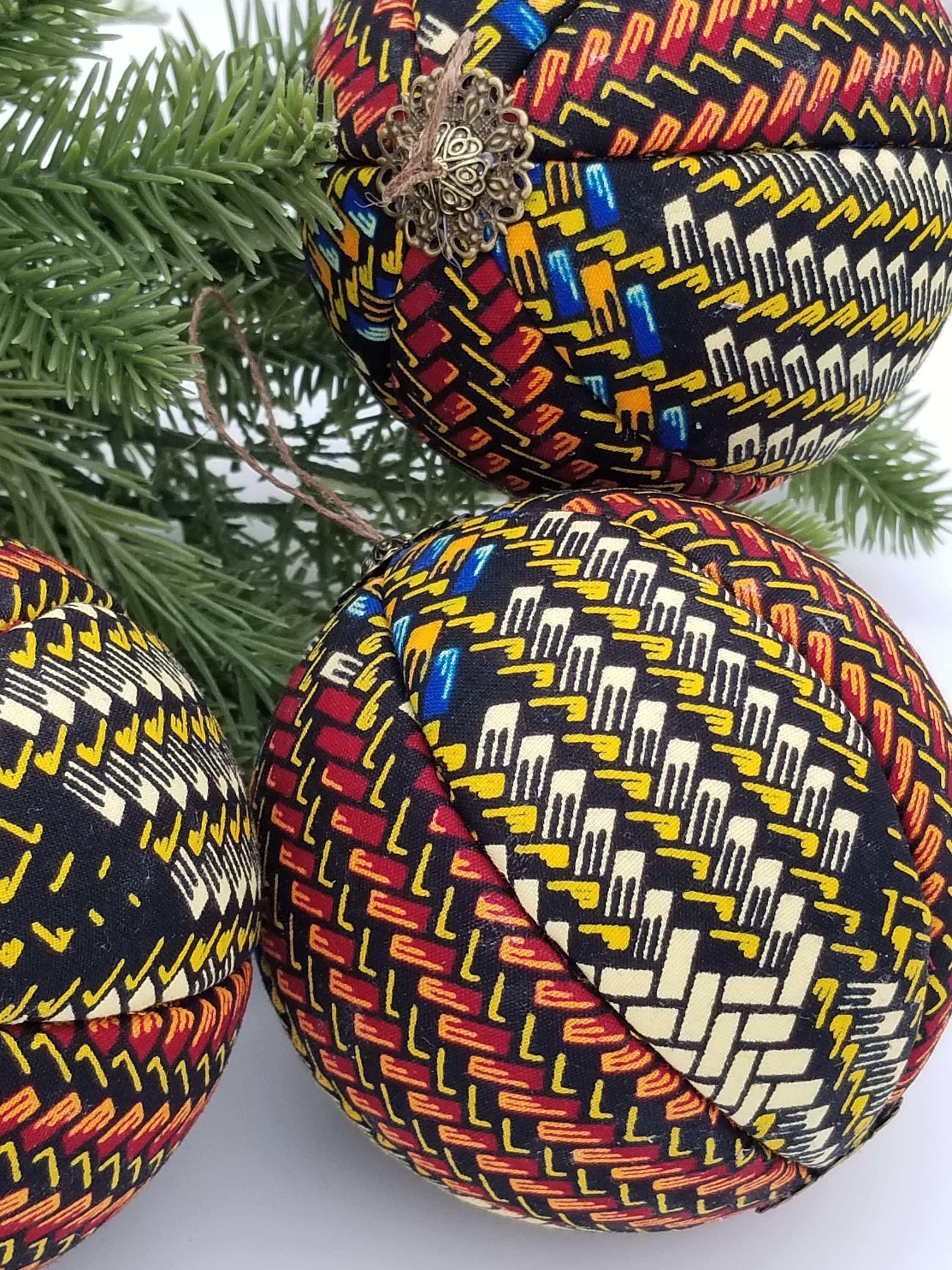 Kente Christmas Tree Ornaments