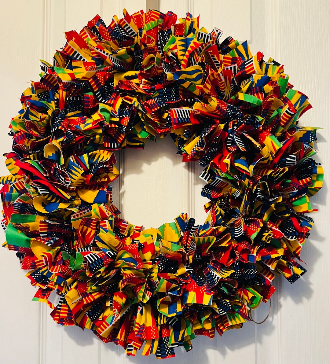 Kente Christmas Wreath