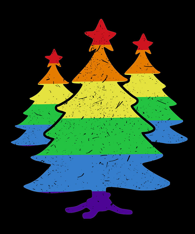 LGBTQ+ Art Christmas Tree