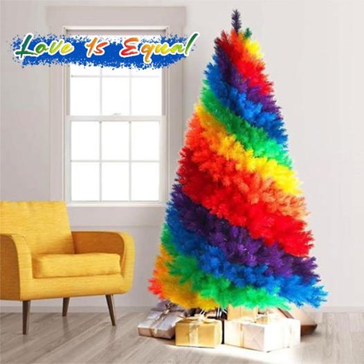 LGBTQ+ Literature Christmas Tree