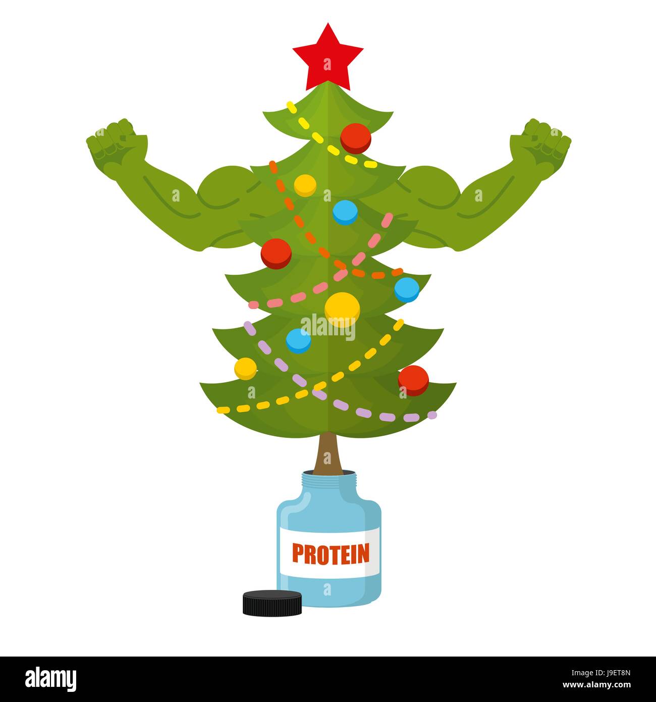 Muscle Man Tree Topper