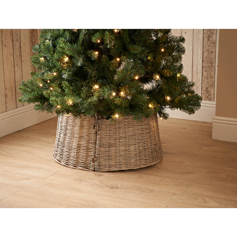 Natural Fiber Christmas Tree Skirt