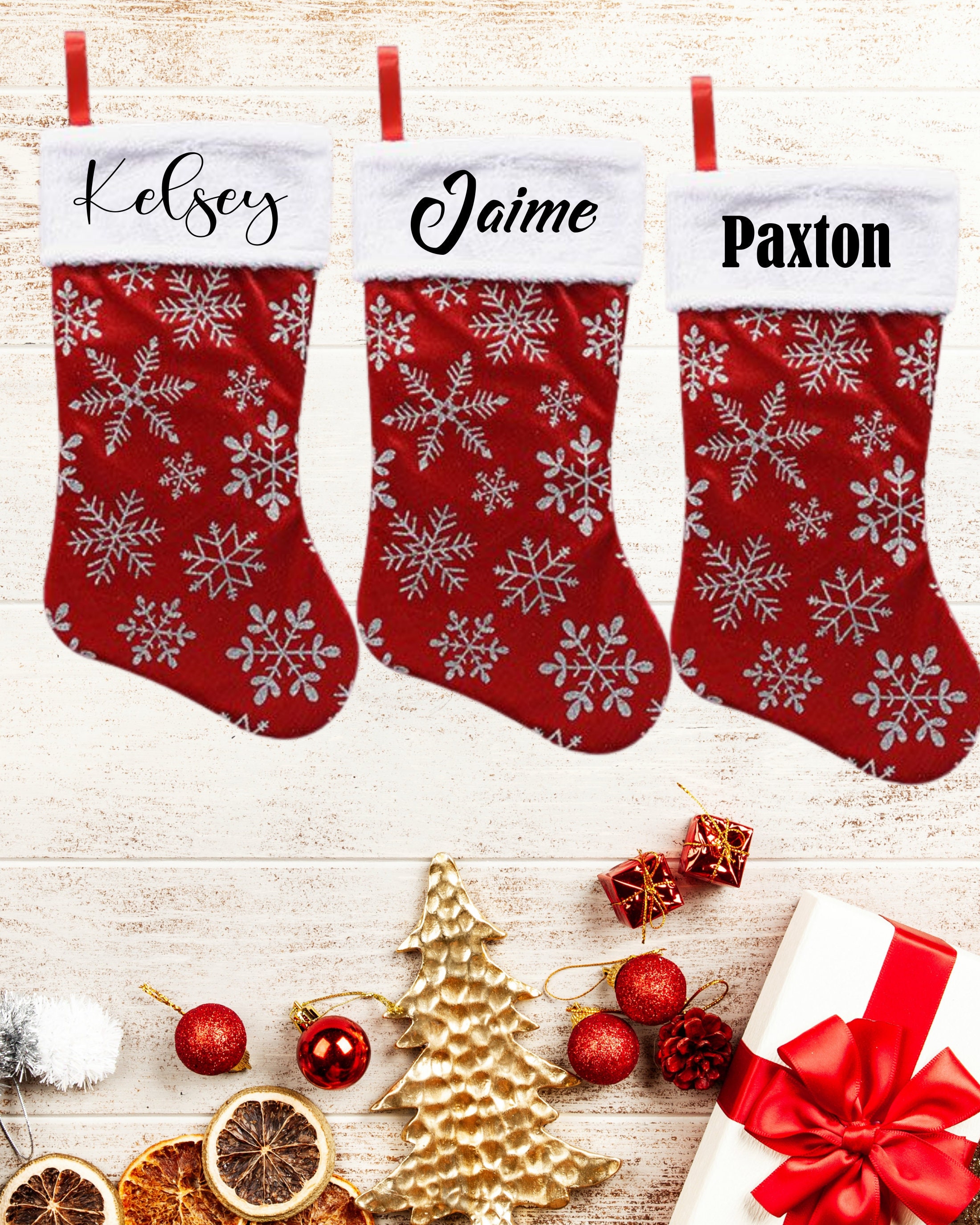 Personalized Christmas Stockings with Names