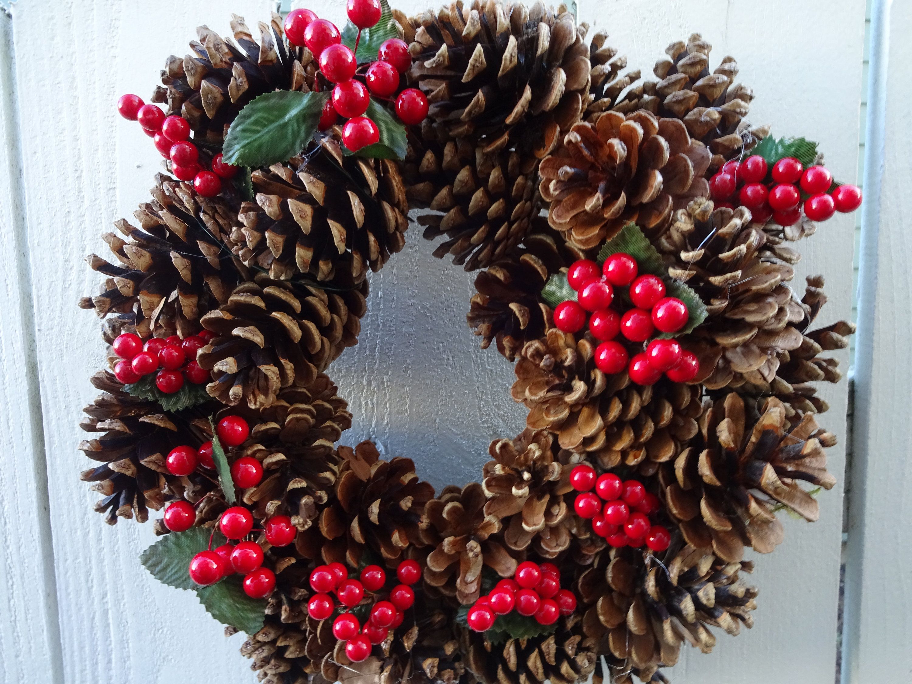 Pinecone Wreath for Christmas