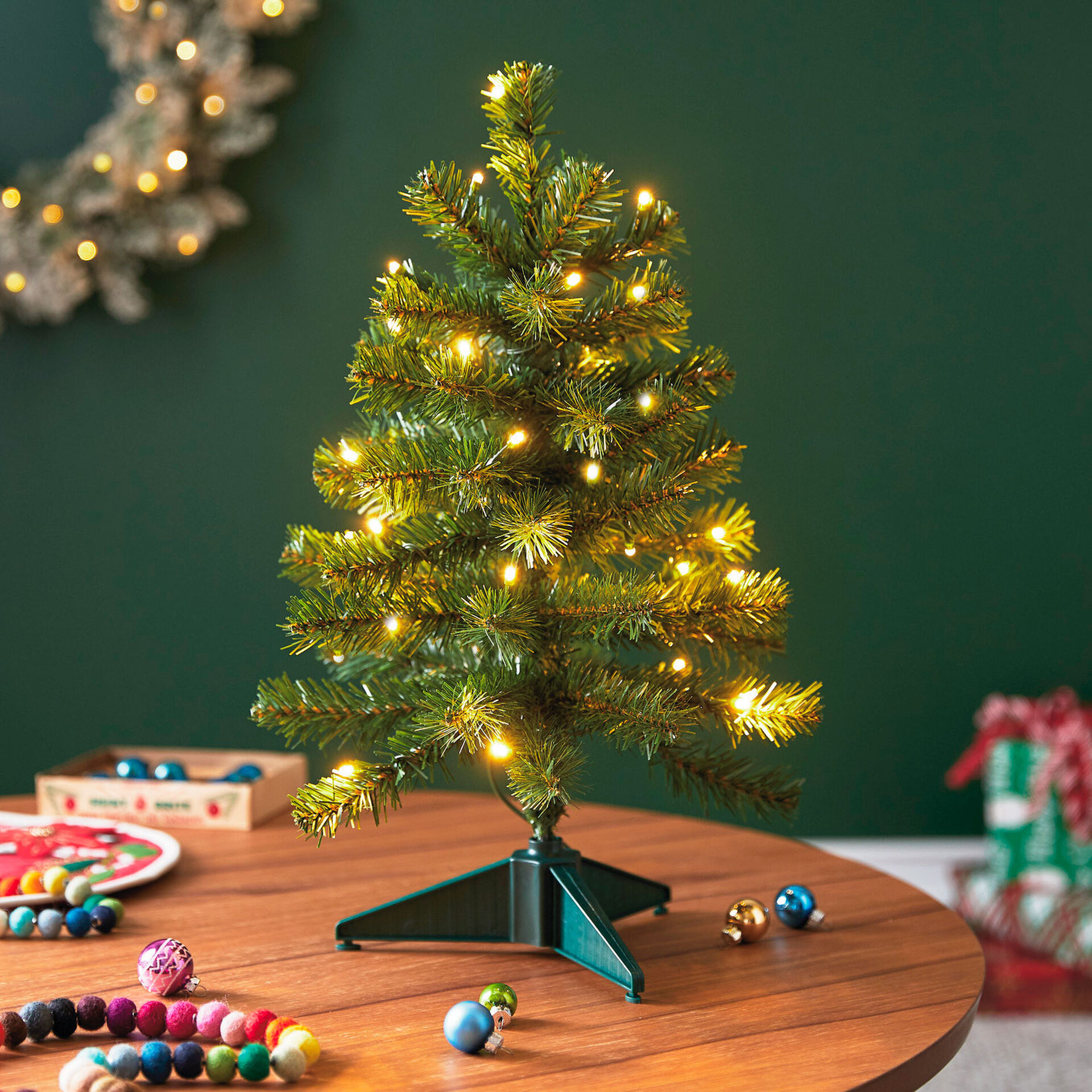 Pre-Lit Miniature Christmas Tree