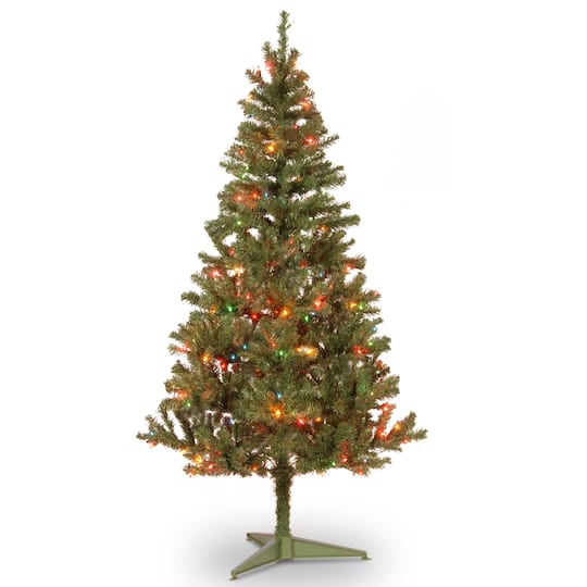 Pre-Lit Canadian Fir Artificial Christmas Tree